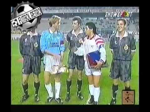 Sevilla 1 vs Lazio 1 Amistoso 1992 Maradona, Simeone, Gascoigne, Bilardo, FUTBOL RETRO TV