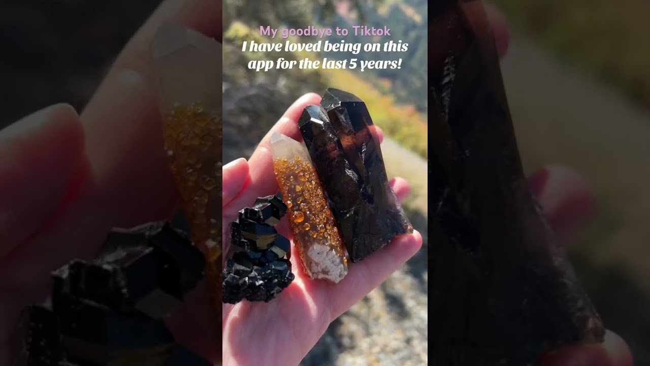 Saying goodbye to tiktok and hello to YouTube shorts #shorts #crystals #tiktokban