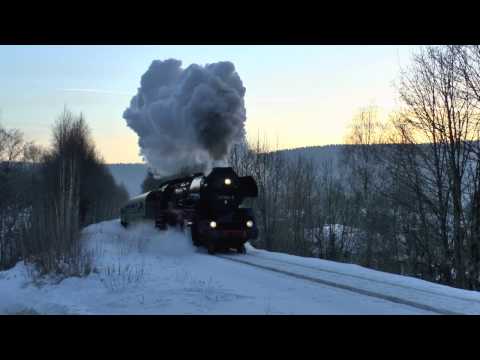 Eine (Dampf)-Winterreise durch Thüringen