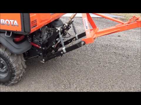 UTV Hitchworks - Farmboy Sport X with Landscape Rake on the 2014 Kubota RTV-X900