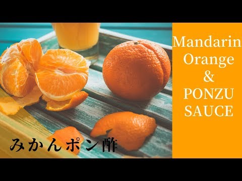 【ポン酢】簡単5分!自家製・みかんぽん酢の作り方☆How to make Ponzu SAUCE