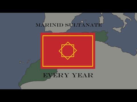 history of the marinid sultanate every year on map