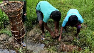 Village Traditional Fishing By Santali Tribe Boy