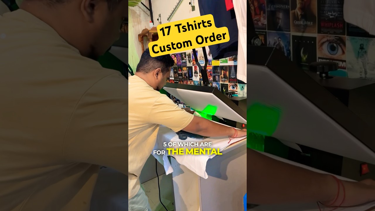 Custom T-shirt Order for 17 T-shirts