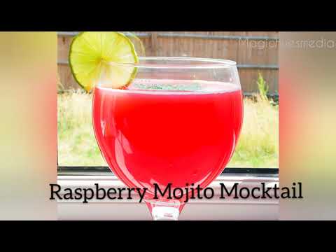 Fresh Raspberry Mojito Mocktail എങ്ങനെ വീട്ടിൽ ഉണ്ടാക്കാം| Tasty and attractive summer drink