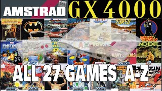 All Amstrad GX4000 Games Compilation - 27 Games