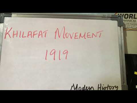 Khilafat Movement 1919 Mizo tawnga sawifiahna #modernindianhistory
