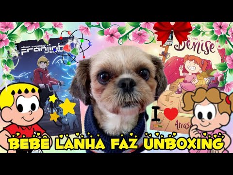 Bebê Lanha faz unboxing e mostra os Grafic Novel Franjinha - Contato e Denise - Arraso