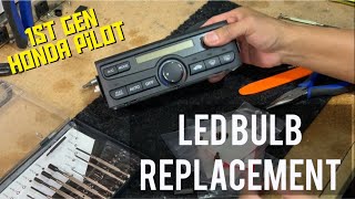 2003 - 2008 Honda Pilot Climate Control Unit Light Bulbs Replacement | Trim Removal How To