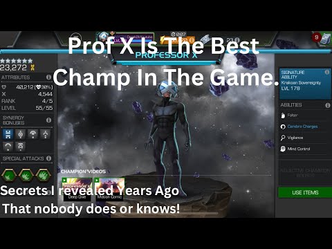 Prof X secrets nobody knows mcoc god tier best champion