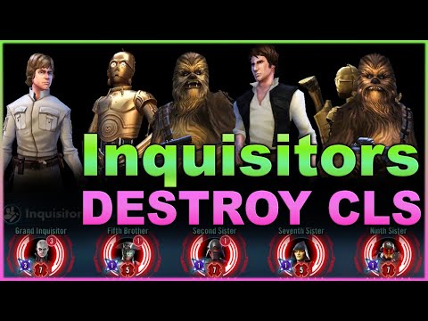 Inquisitors own CLS w lvl 9 Datacron, Repost, +25% TM, etc. Consistent Counter but RISKY - 4 battles