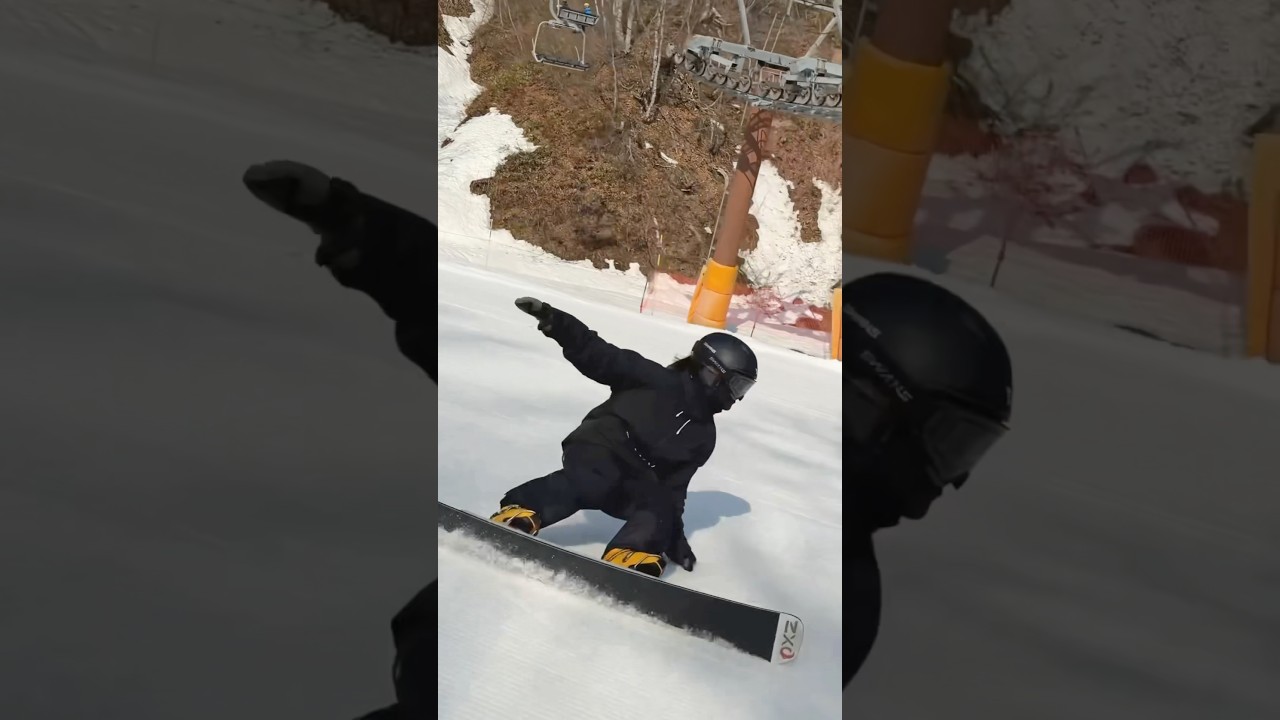 かっこいいアルペン女子😎 NOA KANAZAWA 26-27 OGASAKA Snowboards / ZX- 160cm