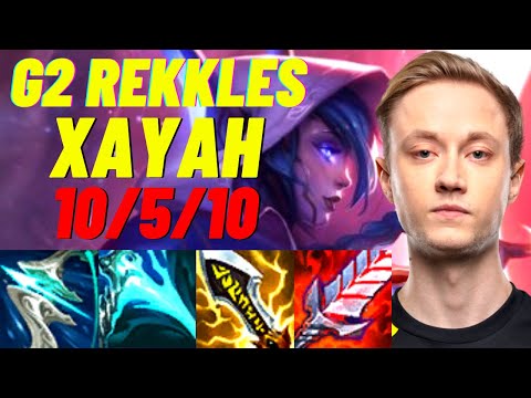 G2 REKKLES PLAYS XAYAH VS CAITLYN ADC |EUW CHALLENGER PATCH 11.5| [League of Legends] Full Gameplay