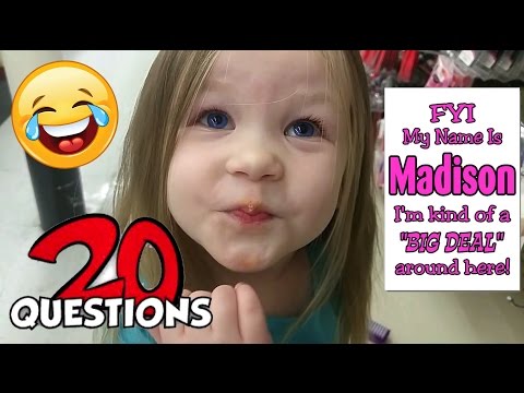 Playing 20 Questions Game With Madison... Or 16! LOL 😝