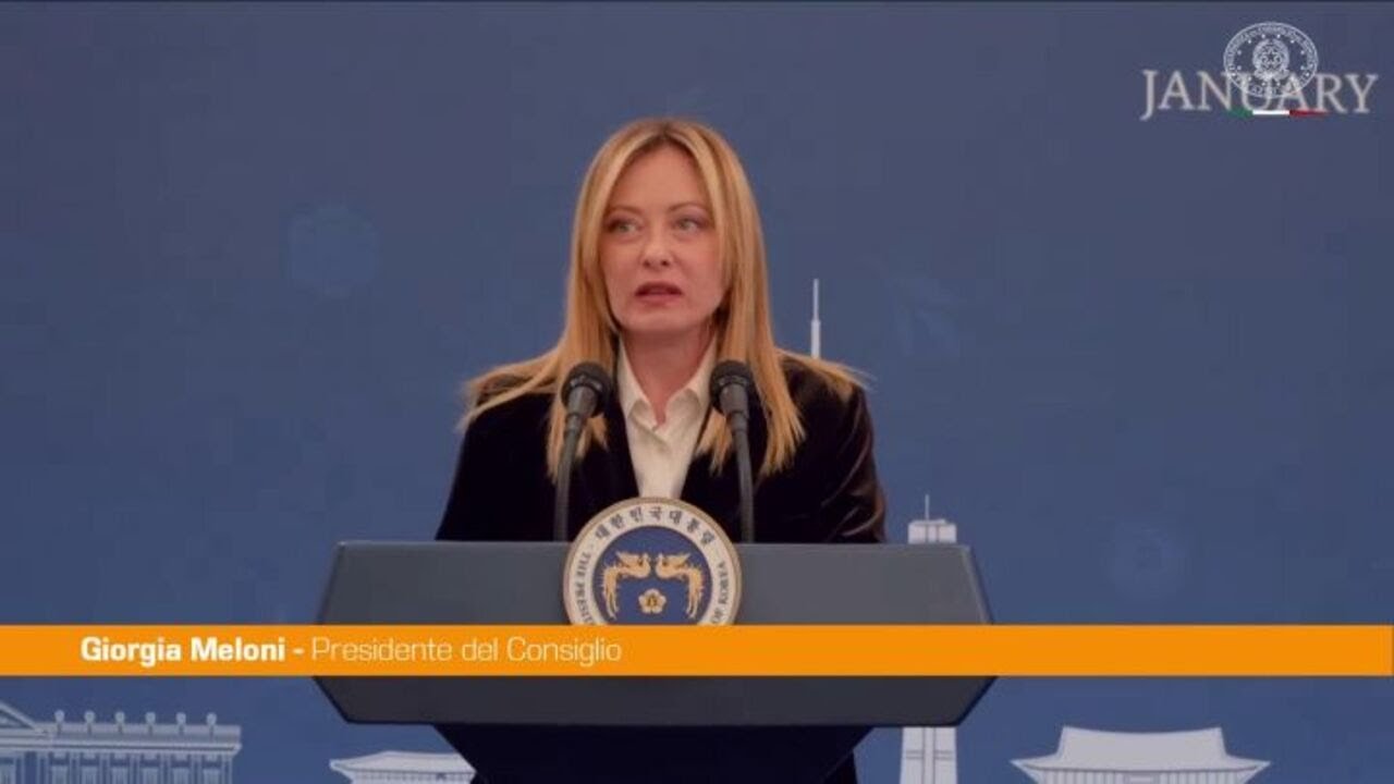 Italia-Corea del Sud, Meloni "Impegno su pace, sicurezza e sfide globali"