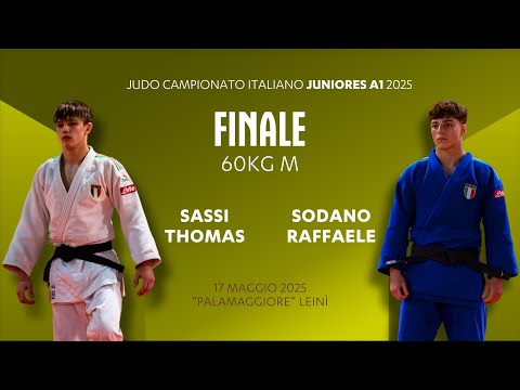 Judo U21 🏆 SASSI vs SODANO 🥇 finale 60kgM 2025