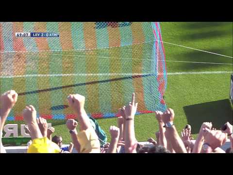 Goal of Barral (2-0) Levante UD - Atlético de Madrid - HD
