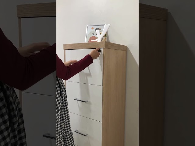 Gaveteiros Tamburato 8 Gavetas Carvalho/Branco - Artany Móveis