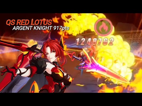 QS Red Lotus Intensity 95 | Argent Knight 917pts - Fire Buff 70%