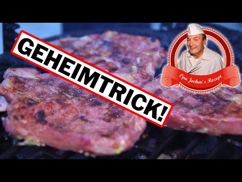 Butterzarte Nackensteaks selber machen - Trick um Fleisch zart zu machen - Opa Jochens Rezept