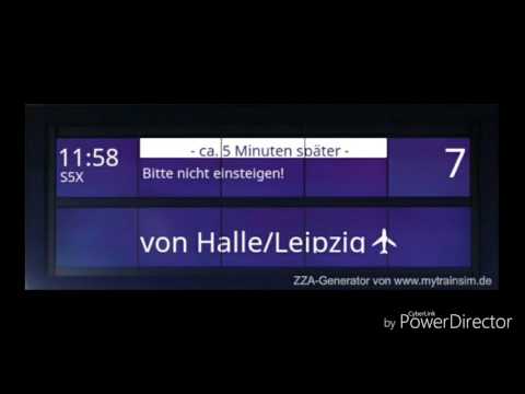 Ansage + Anschlüsse für Zwickau (Sachs) Hbf in der S5X
