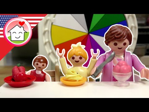Playmobil English Color of the Day – Stories with Anna and Lena - The Hauser Family - Toys for kids