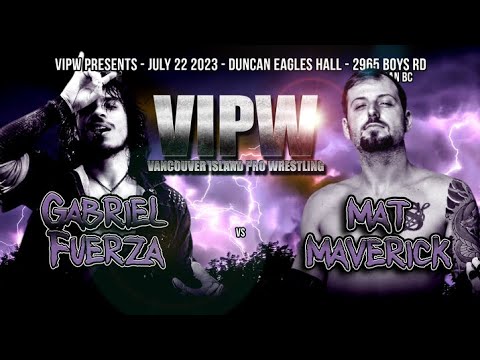 VIPW July 2023-- Mat Maverick vs Gabriel Fuerza & BJ Laredo vs Bad Man McCann.