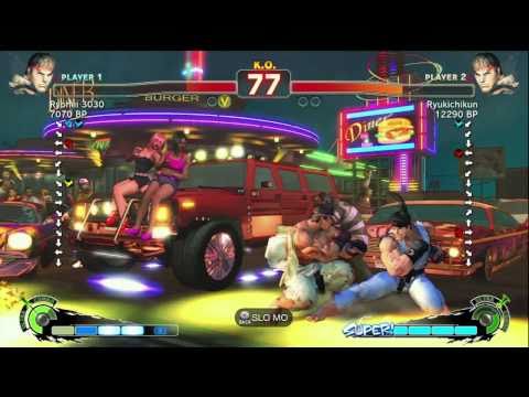 Ryukichikun [Ryu] vs Ryohei 3030 [Ryu] SSF4 Japanese Online Ranked Matches - TRUE-HD
