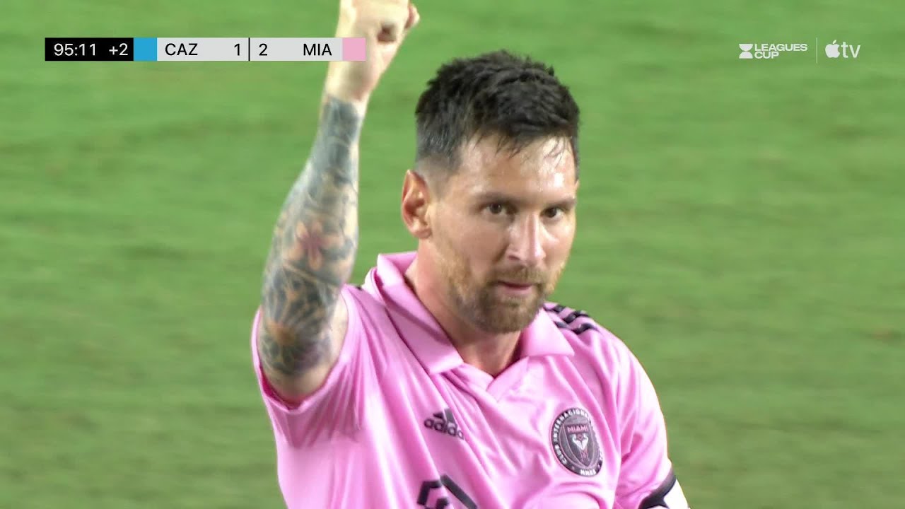 Lionel Messi GOLAZO wins it in STOPPAGE TIME on Inter Miami debut! - YouTube