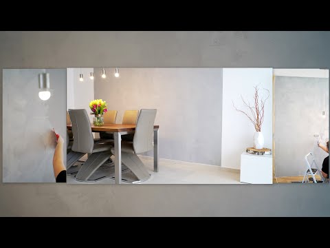 Betonoptik Wand. Schöner Wohnen, Beton look, Wandgestaltung in Betonoptik,Betonoptik DIY,