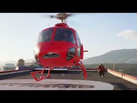 The pet gorilla jumped onto the helicopter to rescue its owner