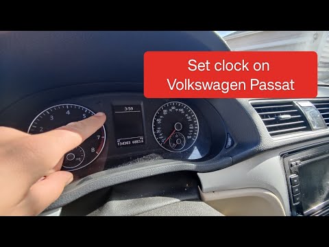 How to set the clock on a 2012 2013 2014 2015 and 2016 VW / Volkswagen  passat