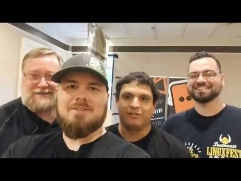 DL Crew Meet In Person For The First Time, LIVE! - At The 2019 Southeast Linux Fest