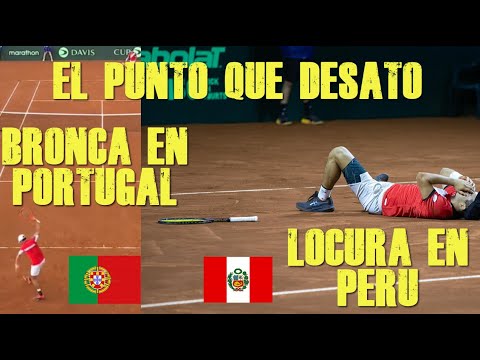 TENISTA PORTUGUES NO PUEDE CREER LO QUE VIVE EN LIMA  COPA DAVIS PERU VS PORTUGAL