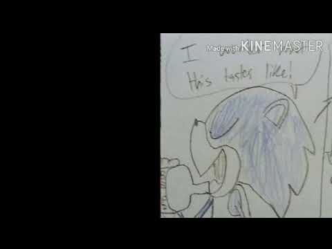 Sonic drinks Michael's secret stuff and gets muscular