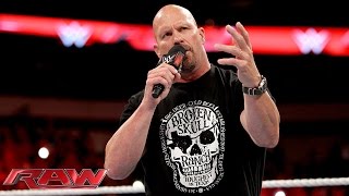 “Stone Cold” Steve Austin returns to kick off Raw: Raw, October 19, 2015