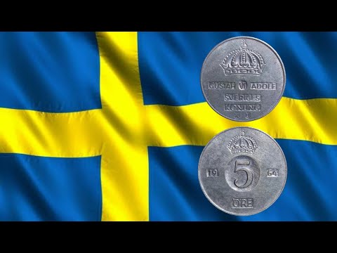 5 Öre - Gustaf VI Adolf - Sweden 1964