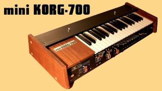 Video thumbnail for MINIKORG KORG 700 Analog Synthesizer 1973 | HQ DEMO | Mini Korg by AnalogAudio1