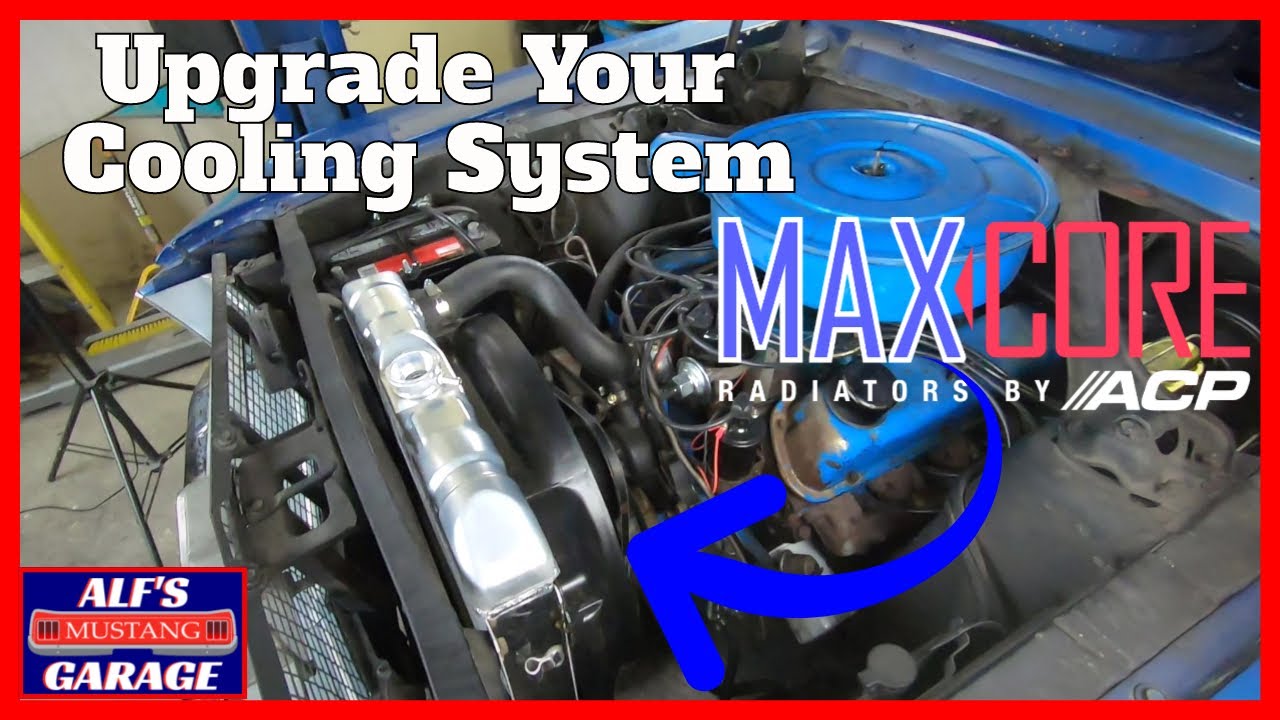 67 Mustang - ACP Maxcore Aluminum Radiator & Fan Shroud Upgrade -289 Ford V8
