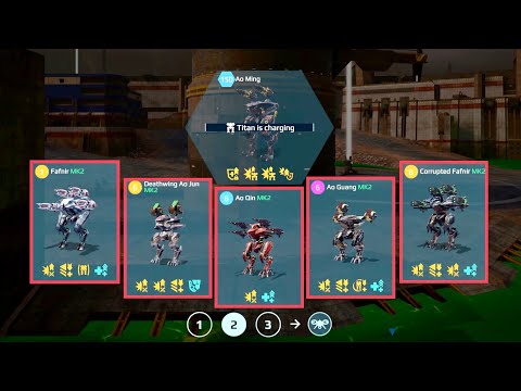 War Robots: Dragon's Group | Ao Qin, Ao Guang, Ao Jun, Fafnir & Ao Ming | WR Gameplay