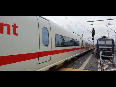 Einfahrt ICE-3 Dortmund in Halle (Saale) Hbf auf Gleis 7