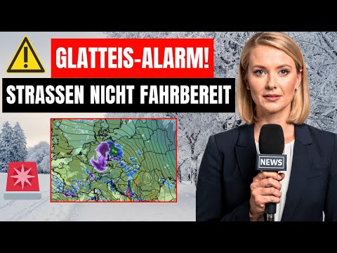 ⚠️ GLATTEIS-ALARM: Lebensgefährliches Bedingungen breiten sich aus – Fahrten werden zum Risiko 🧊