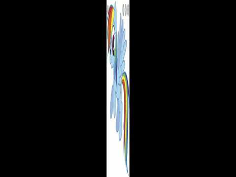 rainbow dash ini aku bikin rainbow dash 999 cool 😎