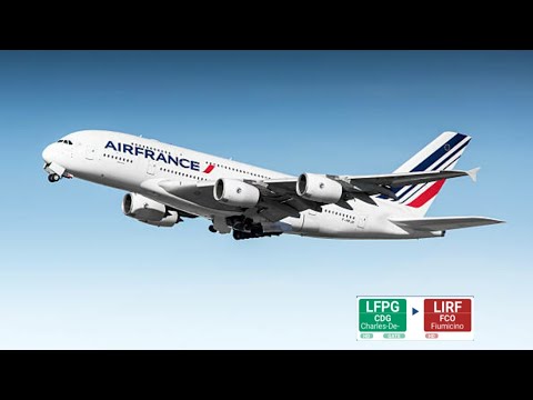 RFS REAL  FLIGHT  SIMULATOR  PARIS  TO ROME FULL FLIGHT A 320 AIR FRANCE
