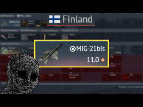 Stock Grind Finland MiG-21bis in 8 Hours💀 59 Battles