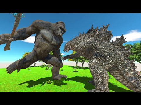 The Battle To Find The Strongest Creature King Kong vs Godzilla - Animal Revolt Battle Simulator
