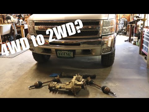 How I turned my 4WD truck to 2WD (lifted 2013 chevy silverado 1500 3 inch lift kit)