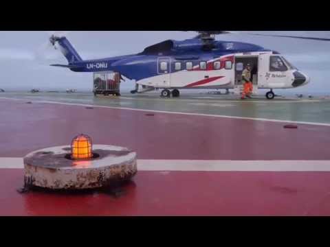 Helicopter landing and take-off Valhall QP