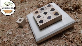 Tic Tac Toe Spiel aus Holz selber bauen (Anleitung)