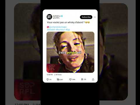 Vous voulez pas un whisky d’abord ? 😂😂